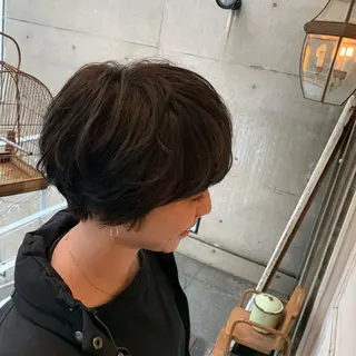 ショート カラー kimika🥑 メンズ/髪質改善のヘアスタイル