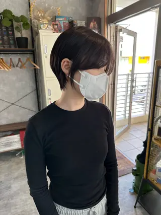 ショート C’LD hair  produce /シールドヘア所属・モテ髪/ボブ/ショー ト/アダチフウトのヘアスタイル
