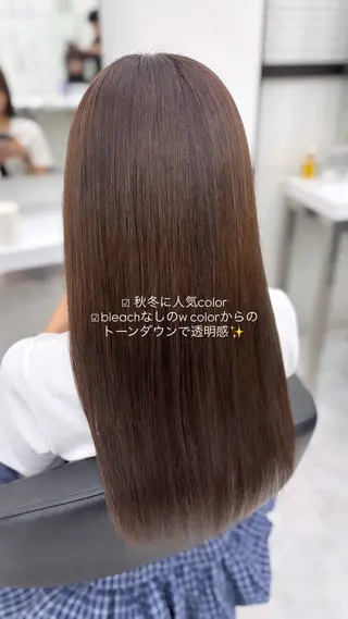 セミロング Hina🎀♡ 暖色/縮毛のヘアスタイル