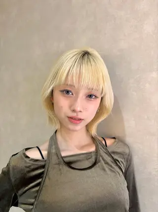 ショート レイヤーカット/韓国 /伊藤 怜のヘアスタイル