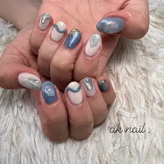 ショート ネイル ak nail .のネイルデザイン