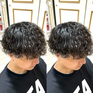 パーマ メンズ 髪改カラー/メンズ カット🪭スズキマリのヘアスタイル