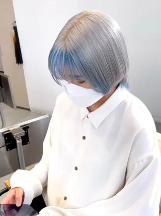 ショート カラー デザインカラーEir 茶屋町/田村のヘアスタイル