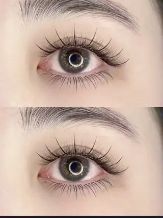 マツエク・マツパ EYE Bright eyelash(アイブライト)所属・静 かのマツエク・マツパデザイン