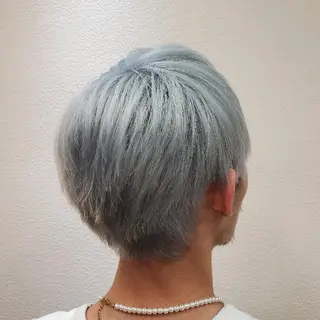 ショート カラー メンズ 推しアニメカラー🌈 ツヤ透明感カラー🦄のヘアスタイル