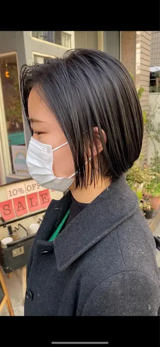 ミディアム ヤスザトアヤノ /レイヤー/オリーブのヘアスタイル