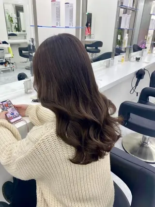 カラー 透明感韓国ヘア💍 表参道シアター♡のヘアスタイル
