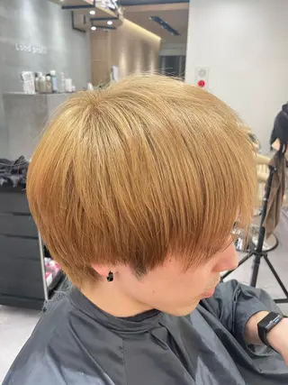 ショート カラー パーマ メンズ レイヤー縮毛矯正 ささきすずね💗のヘアスタイル