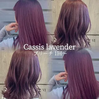 ロング 夏向/ハイトーン /パーマのヘアスタイル