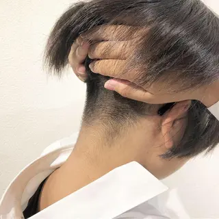 ミディアム MOLLA 浅香山店所属・谷口ゆめ/縮毛矯正/ カット/美眉ワックスのヘアスタイル