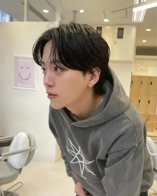 メンズ hana✂︎メンズ ニュアンスパーマのヘアスタイル