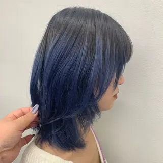 ミディアム 宮竹 美鈴のヘアスタイル