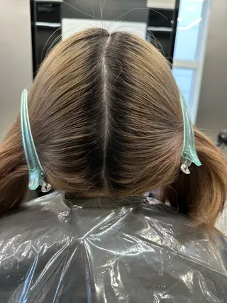 ミディアム カラー HARUKI MINATO japan 仙台店所属・✨【髪質改善/縮毛 矯正】✨ゆうほのヘアスタイル