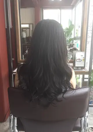 ロング パーマ 福地 礼奈のヘアスタイル
