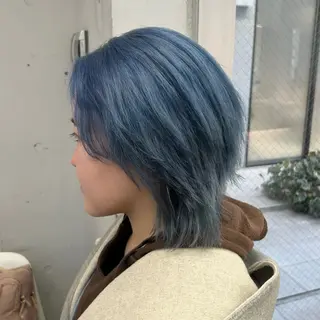 ショート カラー ✨うる艶/ブリーチ✨ 𝓡𝒖𝓷𝐚💋のヘアスタイル