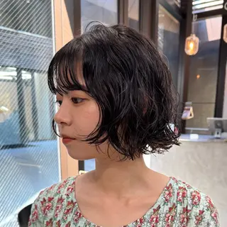 ショート パーマ ボブ/パーマ/ 縮毛矯正/shinのヘアスタイル
