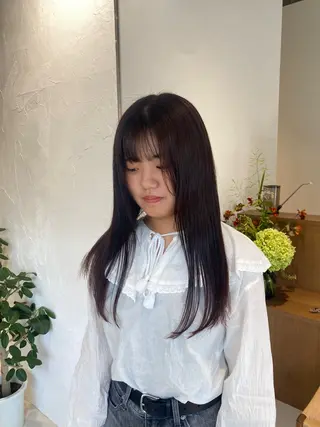 ロング カラー 暖色カラー /ヘアアレンジ/花鈴のヘアスタイル