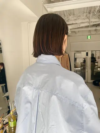 ミディアム カラー Sozo hair&make所属・武樋 さやかのヘアスタイル