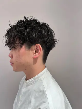 ショート パーマ メンズ メンズパーマ ジンのヘアスタイル