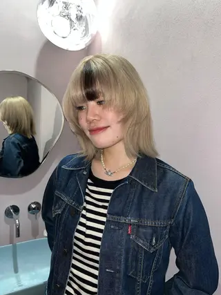 ミディアム カラー qulim所属・櫻井 はるなのヘアスタイル