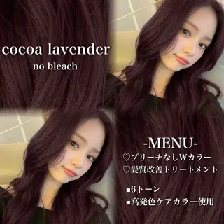 ロング カラー 💗愛され暖色💗 ピンク/レッド💗のヘアスタイル