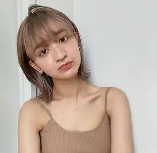 ミディアム 宮崎 わか菜のヘアスタイル