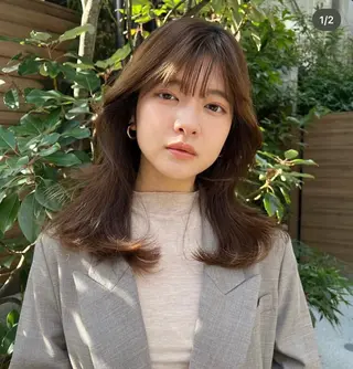 セミロング K NATSUMIのヘアスタイル