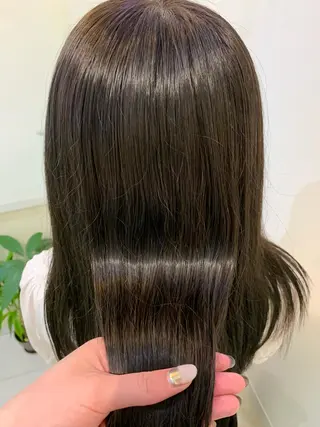 カラー ブリーチしない暖色 カラー🥀杉 優菜のヘアスタイル