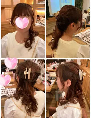 ヘアアレンジ 美容室chou＊chou所属・河邊マリコ まつ毛＆ヘッドスパ✨のエステ・リラクイメージ