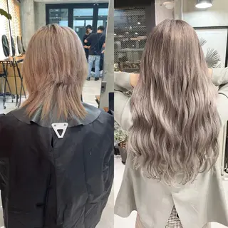 ロング カラー ヘアアレンジ TATSUYA アートディレクターのヘアスタイル