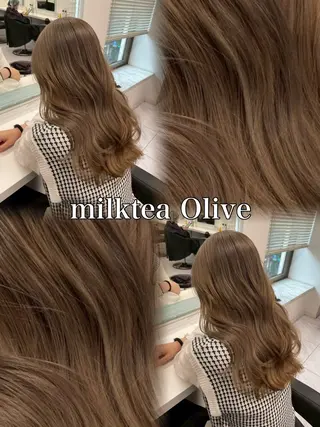 ロング カラー ヘアアレンジ 🫧暗染艶カラー🫧 yosuke横浜のヘアスタイル