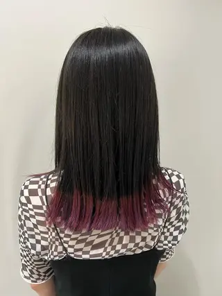 セミロング カラー ヘアアレンジ 加藤 綾華のヘアスタイル