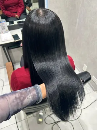 カラー 透明感カラー💙 束感まつげ🪼海月のヘアスタイル