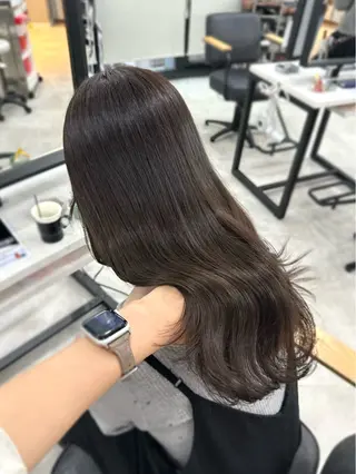 ロング カラー Rinka/梅田/ 透け感カラー🤎のヘアスタイル