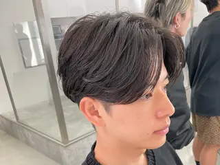 ショート パーマ メンズ 亀井隆汰/メンズ専門 パーマ特化美容師のヘアスタイル