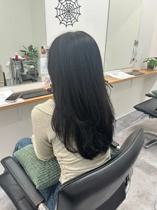 ロング 齋藤 真帆のヘアスタイル