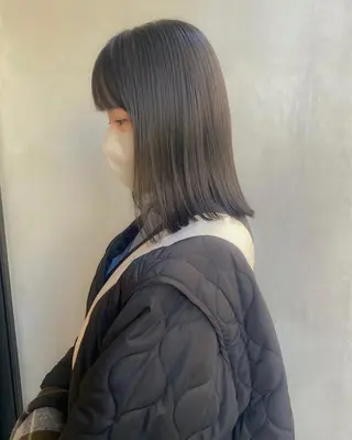 ミディアム カラー 板谷みさき /艶ボブ/藤沢美容室のヘアスタイル