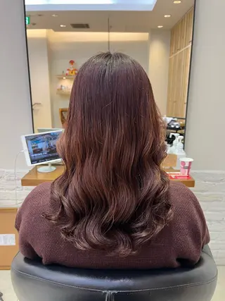 ミディアム コテ巻き風パーマ🫧 麻尋のヘアスタイル