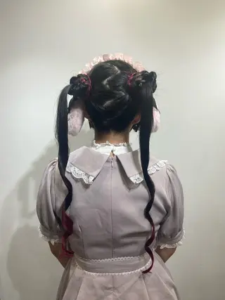 ロング ヘアアレンジ 籾木 美優のヘアスタイル