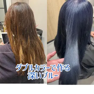 セミロング カラー 髪質改善カラー特化 井上秀樹のヘアスタイル