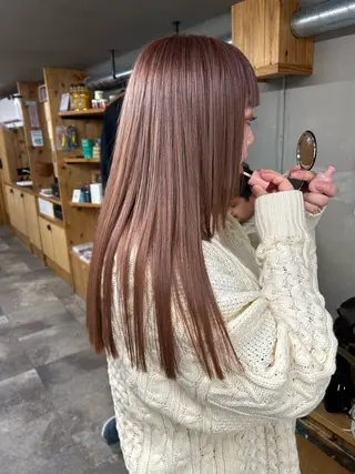 ロング カラー BRUNTJET所属・MAEDA MADOKAのヘアスタイル