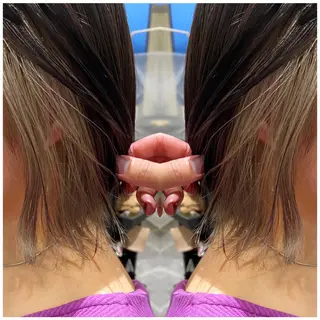 ミディアム カラー ヘアアレンジ 竹内啓太 ボブのヘアスタイル