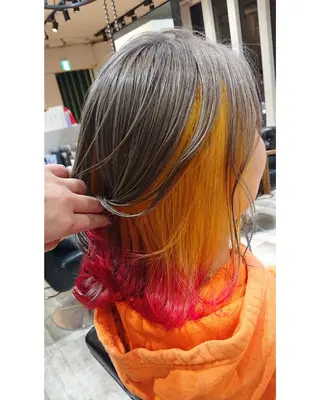 ミディアム カラー ACROあべの店所属・艶カラー/インナー /グラデ/大西小百合のヘアスタイル