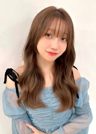 セミロング 大人可愛いヘア 大田のヘアスタイル