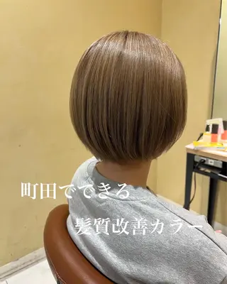 ショート カラー 縮毛矯正✨️レイヤー クボタリョウのヘアスタイル