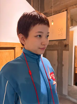 ショート カラー mirai/ブリーチ ダブルカラーのヘアスタイル