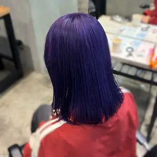 ミディアム カラー ヘアアレンジ 🧡ブリーチ/艶髪✨ RINO🪽のヘアスタイル