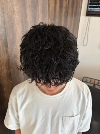 ショート メンズパーマ/ 上原琉介のヘアスタイル
