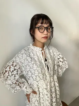 ブリーチなしWカラー /地毛風/小林凪沙のヘアスタイル