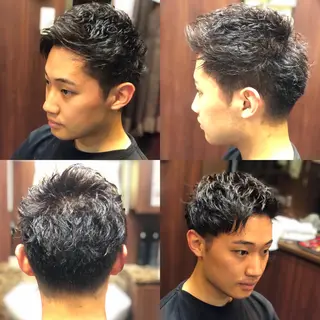 ミディアム カラー ヘアアレンジ メンズ 萩原 勇樹のヘアスタイル